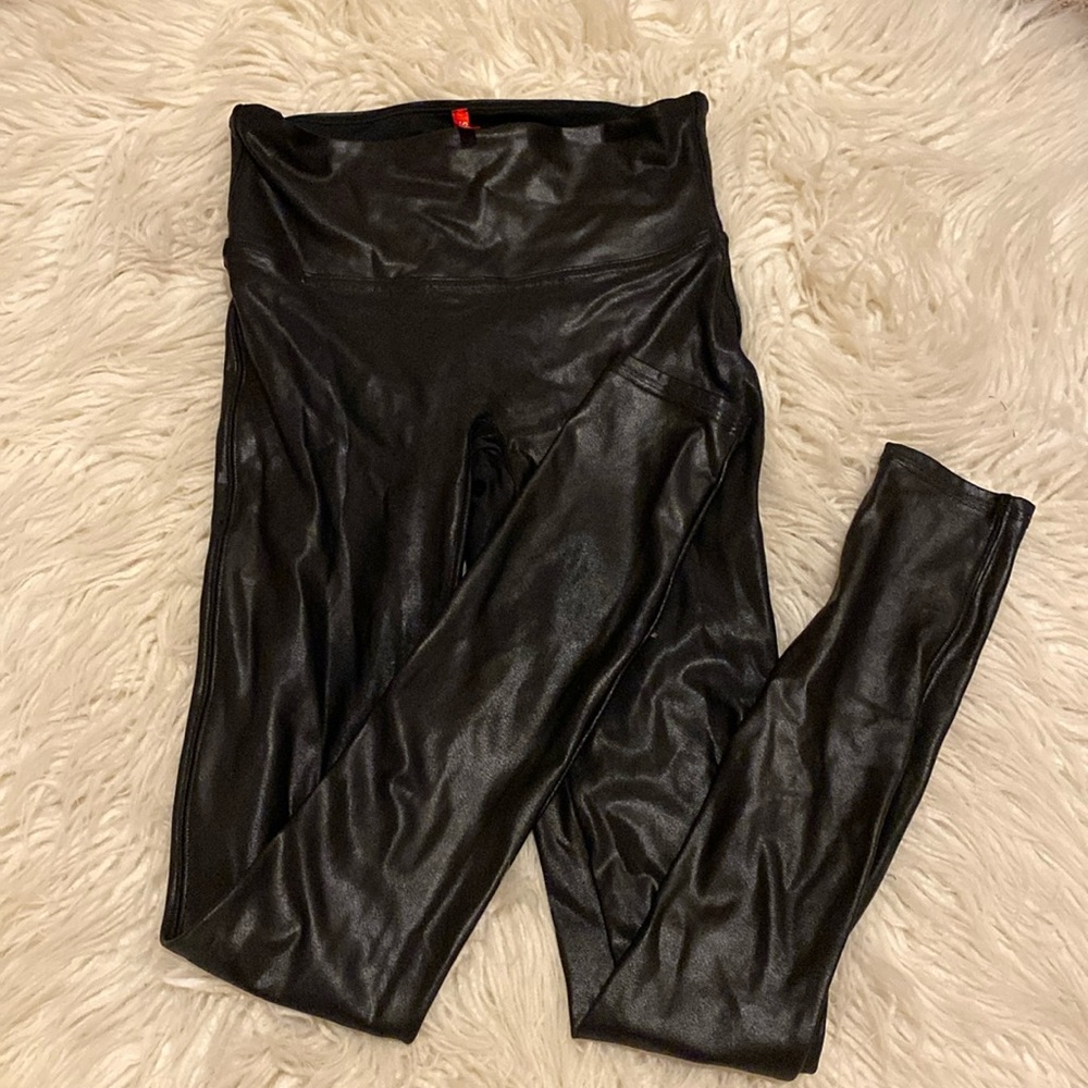 Spanx faux leather leggings